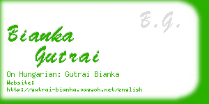bianka gutrai business card